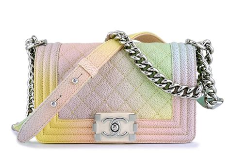 chanel pastel boy bag